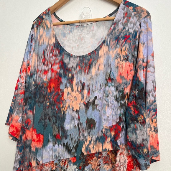 Soft Surroundings Nanette Dress Floral Multicolor Maxi Dress - Picture 6 of 15